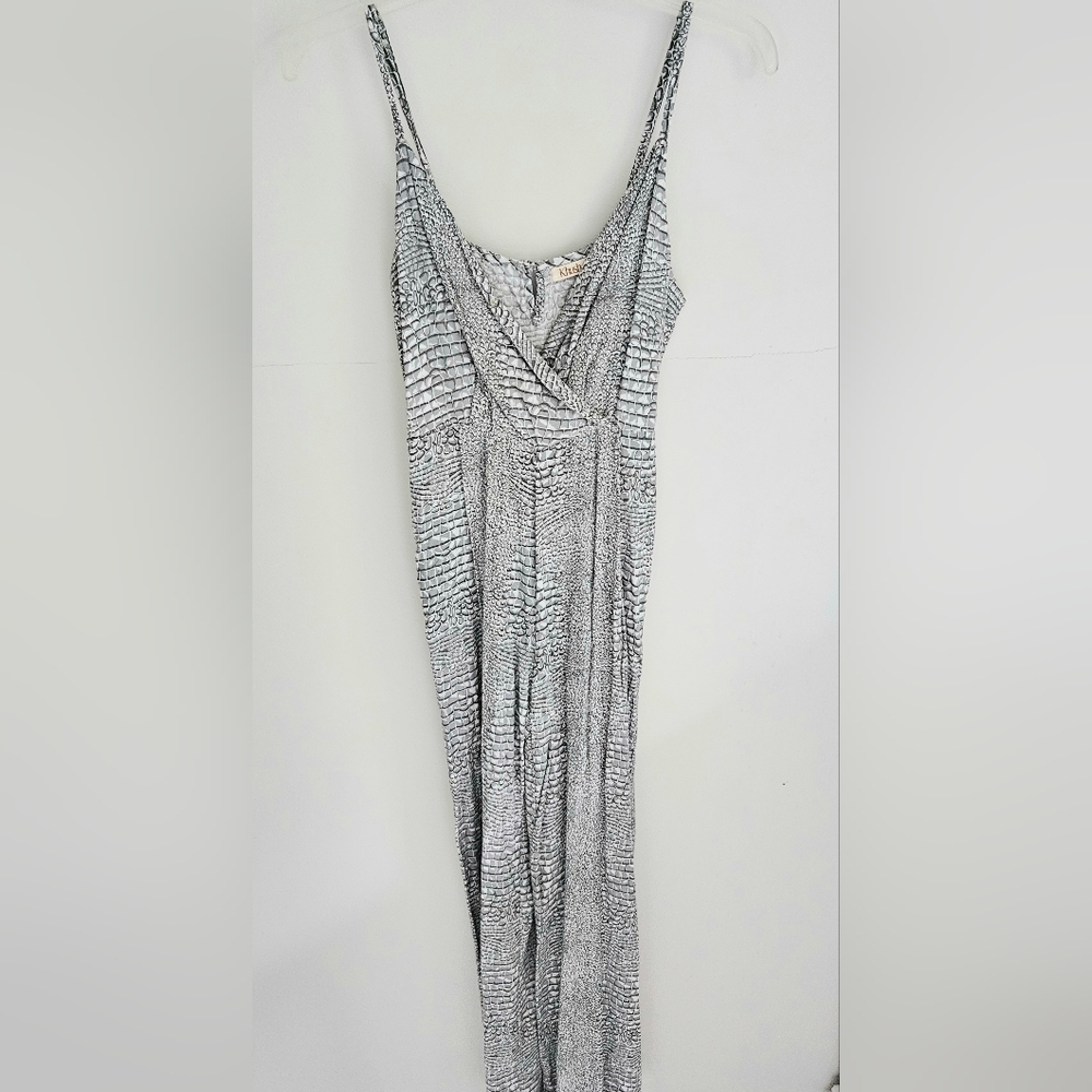 Khush Jumpsuit Gray V-neck Spaghetti Straps